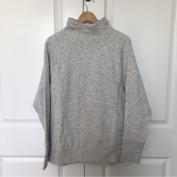 NWT Fabletics Women’s Zaylee Funnel Neck Tunic | Heather Grey - Size M - Picture 4 of 11